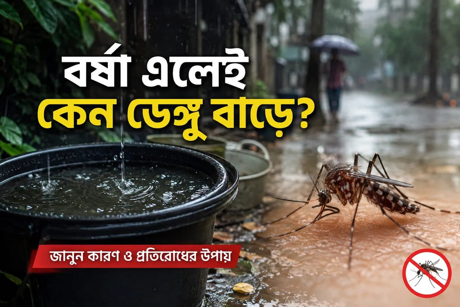 বর্ষাকালে ডেঙ্গু: কীভাবে বুঝবেন, কী করবেন, কখন ডাক্তার দেখাবেন